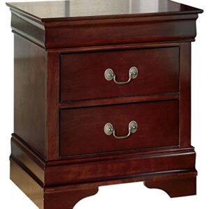 Signature Design by Ashley Alisdair Traditional 2 Drawer Nightstand, Dark Brown