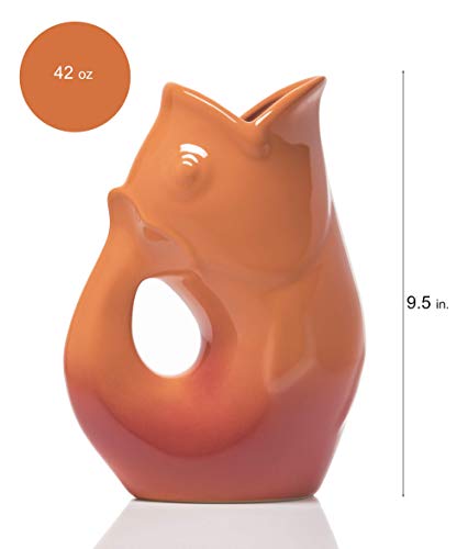 Gurgle Pot Pitcher 42 oz Ombre Red