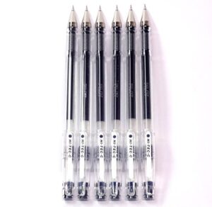 pilot hi-tec-c 03 gel ball point pen (lh-20c3-bb), 0.3mm extra fine, blue black, 6 pens per pack (japan import) [komainu-dou original package]