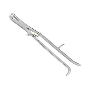 equinez tools reynold's cap extractor forcep upper, hand crafted, stainless steel, dental,equine