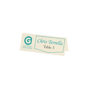 Avery Printable Place Cards with Sure Feed Technology, 1-7/16" x 3-3/4", Textured Ivory, 150 Blank Place Cards for Laser or Inkjet Printers (05012)