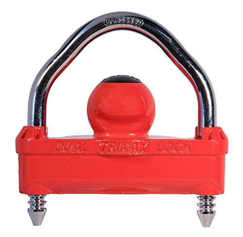 Trimax UMAX25 UMAX Red Universal Die Cast Dual Purpose Narrow Body Coupler Lock