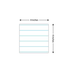 Dry Erase Notes - Magnetic Dry Erase Notes - Notepad/Writing Pad Design - 4" x 4" (5 Pack)