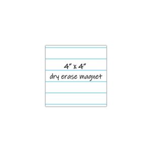 dry erase notes - magnetic dry erase notes - notepad/writing pad design - 4" x 4" (5 pack)