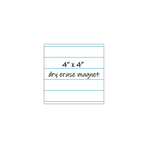 Dry Erase Notes - Magnetic Dry Erase Notes - Notepad/Writing Pad Design - 4" x 4" (5 Pack)