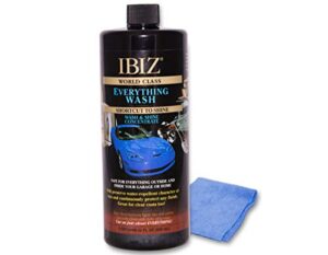 ibiz everything car wash soap - perfect for cars, trucks, suv's, rv's, boats & more. best value car wash.