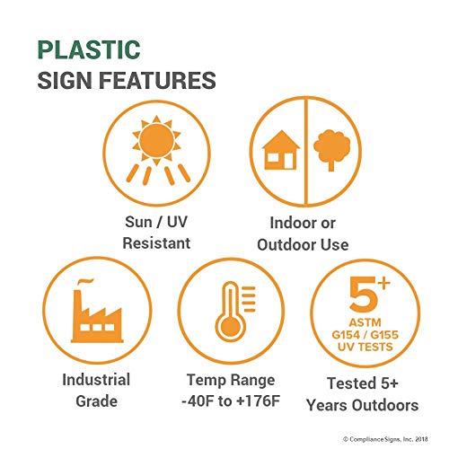 ComplianceSigns.com Table Designated For The Handicapped Sign, 10x7 in. Plastic for Accessible Dining/Hospitality/Retail