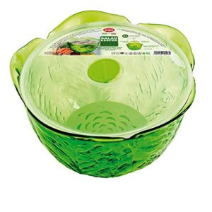 plastic snips saver salad keeper 4 liters, green, one size