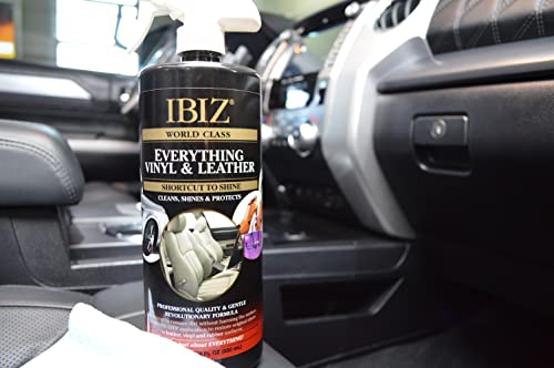 IBIZ® Leather Car Cleaner for Car Leather Car Seats, Couches & More (Leather & Vinyl). Easy-to-Use, Premium, Professional Grade.