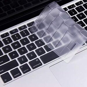 Ultra Thin Clear Keyboard Cover for Old MacBook Air 13 Inch A1466 A1369(Release 2010-2017) & MacBook Pro 13 Inch, MacBook Pro 15 Inch(2015 or Older Version, A1425 A1502 A1278 A1398), TPU