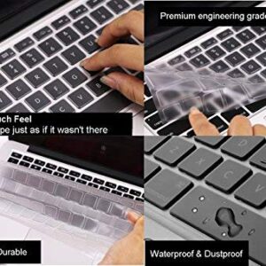 Ultra Thin Clear Keyboard Cover for Old MacBook Air 13 Inch A1466 A1369(Release 2010-2017) & MacBook Pro 13 Inch, MacBook Pro 15 Inch(2015 or Older Version, A1425 A1502 A1278 A1398), TPU