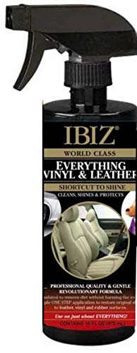 IBIZ® Leather Car Cleaner for Car Leather Car Seats, Couches & More (Leather & Vinyl). Easy-to-Use, Premium, Professional Grade.