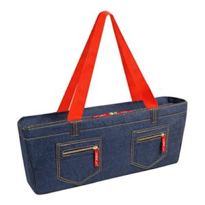 American-Wholesaler Inc. NEW! - Empty Mahjong Bag - Denim Soft Bag by Linda Li - Empty Bag Only