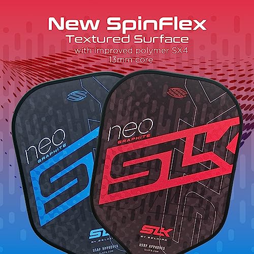 SLK by Selkirk Pickleball Paddles | Featuring a Multilayer Fiberglass and Graphite Pickleball Paddle Face | SX3 Honeycomb Core | Pickleball Rackets Designed in The USA for Traction and Stability