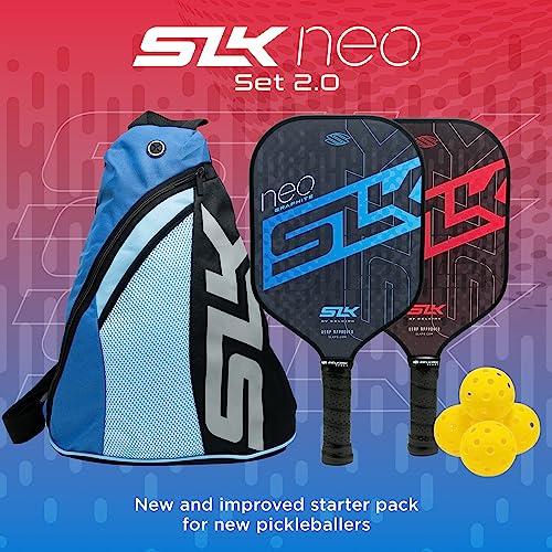 SLK by Selkirk Pickleball Paddles | Featuring a Multilayer Fiberglass and Graphite Pickleball Paddle Face | SX3 Honeycomb Core | Pickleball Rackets Designed in The USA for Traction and Stability