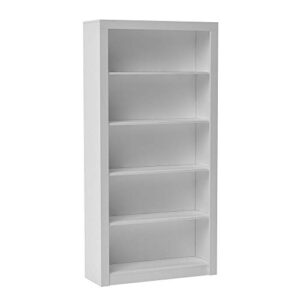 manhattan comfort accentuations classic olinda bookcase 1.0 with 5-shelves in white