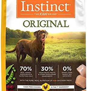 Instinct Grain Free Dry Dog Food, Original Raw Coated Real Chicken Natural High Protein Dog Food, 22.5 lb. Bag