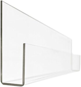 peekaboo clear acrylic shelves (24") - set of 2