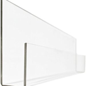 Peekaboo Clear Acrylic Shelves (24") - Set of 2