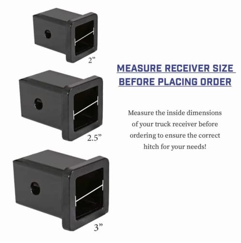 GEN-Y GH-1326 The BOSS Torsion-Flex Adjustable 12" Drop Hitch with GH-061 Dual-Ball, GH-062 Pintle Lock for 2.5" Receiver - 21,000 LB Towing Capacity - 2,400 LB Tongue Weight