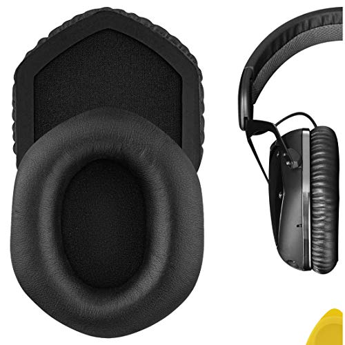 Geekria QuickFit Replacement Ear Pads for V-Moda Crossfade Wireless, M-100, LP, LP2 Headphones Ear Cushions, Headset Earpads, Ear Cups Cover Repair Parts (Black)