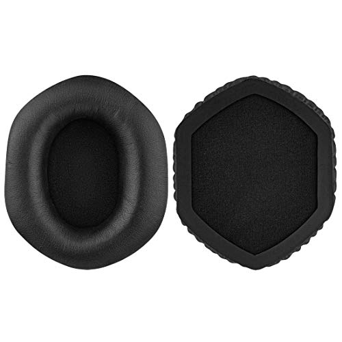 Geekria QuickFit Replacement Ear Pads for V-Moda Crossfade Wireless, M-100, LP, LP2 Headphones Ear Cushions, Headset Earpads, Ear Cups Cover Repair Parts (Black)