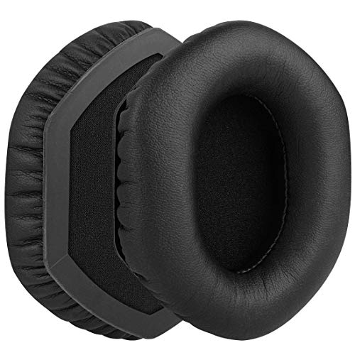 Geekria QuickFit Replacement Ear Pads for V-Moda Crossfade Wireless, M-100, LP, LP2 Headphones Ear Cushions, Headset Earpads, Ear Cups Cover Repair Parts (Black)