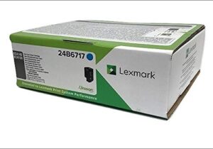 lexmark 24b6717 xc4140 xc4150 toner cartridge (cyan) in retail packaging