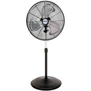 hurricane stand fan - 20 inch, pro series, high velocity, heavy duty metal for industrial, commercial, residential, & greenhouse use - etl listed, black
