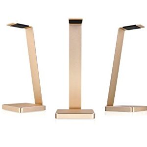 LUXA2 E-One Gold Solid-Metal Aluminum Universal Gaming Headphone Stand/Hanger/Holder for Headsets Display HO-HDP-ALE1GD-00