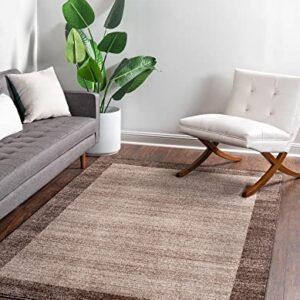 Unique Loom Del Mar Collection Area Rug - Abigail (2' 2" x 3' 1" Rectangle, Light Brown/ Beige)