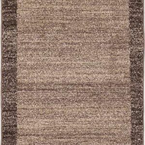 Unique Loom Del Mar Collection Area Rug - Abigail (2' 2" x 3' 1" Rectangle, Light Brown/ Beige)