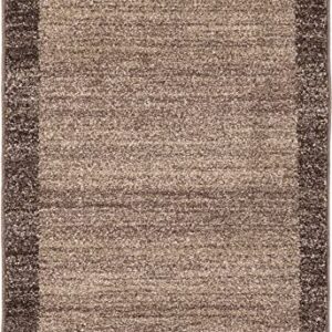 Unique Loom Del Mar Collection Area Rug - Abigail (2' 2" x 3' 1" Rectangle, Light Brown/ Beige)