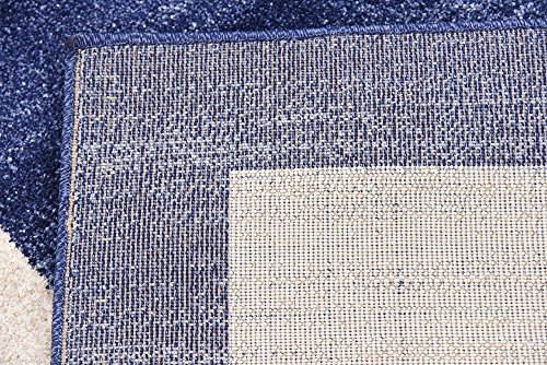 Unique Loom Del Mar Collection Area Rug - Maria (7' 1" x 10' Rectangle, Navy Blue/ Ivory)