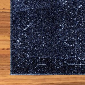 Unique Loom Del Mar Collection Area Rug - Jennifer (7' 10" x 10' Rectangle, Blue/ Navy Blue)