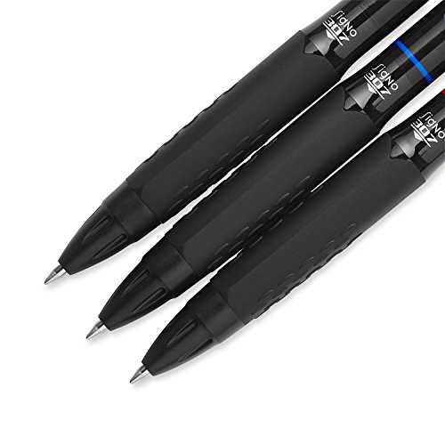 uni-ball 307 Retractable Gel Pens, Medium Point (0.7mm), Assorted Colors, 3 Count