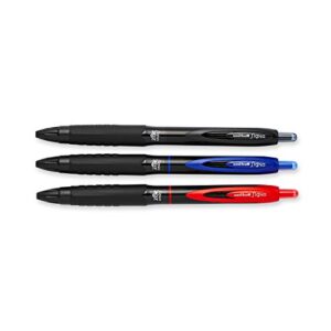 uni-ball 307 Retractable Gel Pens, Medium Point (0.7mm), Assorted Colors, 3 Count