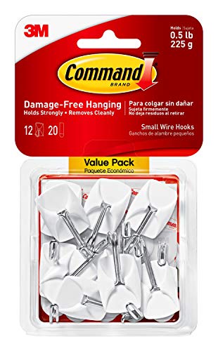 Command 0.5 lb Capacity Small Hooks (17067-12ES)