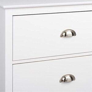 Prepac Yaletown 5-Drawer Tall Chest, White