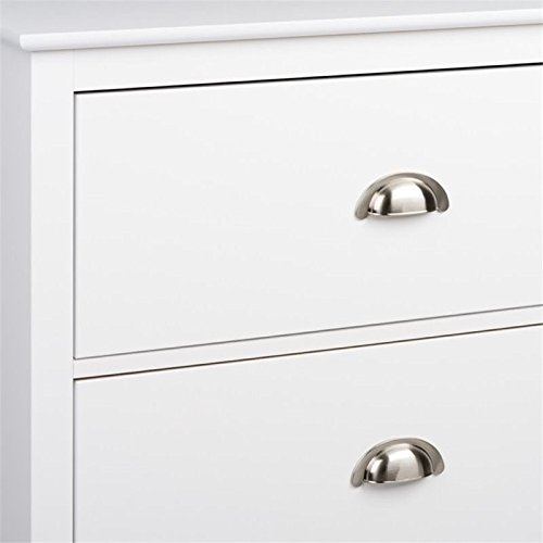 Prepac Yaletown 5-Drawer Tall Chest, White