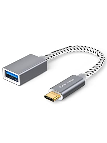 CableCreation USB to USB C Adapter(0.5FT/0.15M), USB C OTG Cable,Type C to USB A Female Connector Compatible with MacBook Pro Air,iPad Mini/Pro,XPS,Galaxy S22