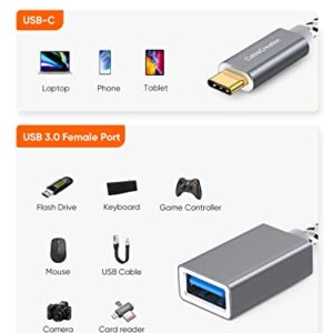 CableCreation USB to USB C Adapter(0.5FT/0.15M), USB C OTG Cable,Type C to USB A Female Connector Compatible with MacBook Pro Air,iPad Mini/Pro,XPS,Galaxy S22