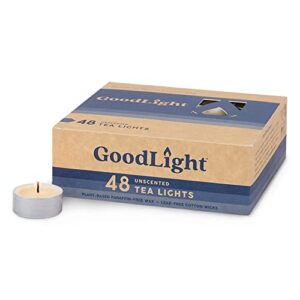 goodlight 5 hour tea lights 48pk, 48 ct