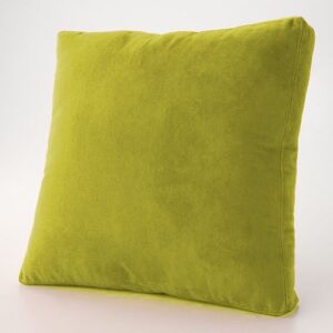 moonrest - faux suede microfiber decorative pillow (20"x20", yellow)