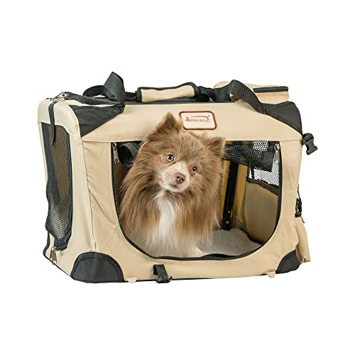 Armarkat PC201B Beige Multiple Pockets Pet Carrier