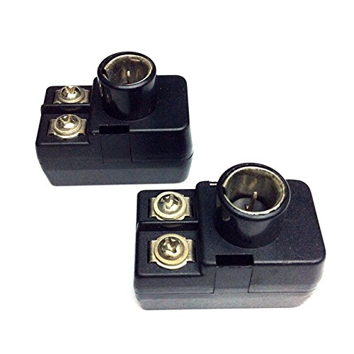 CESS F-Type Balun 300-75 ohm TV Connector Antenna Matching Transformer - F 300/75 ohm Plug (2 Pack)