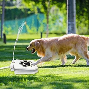 MATOP Dog Water Fountain Pet Waterer - Upgraded Outdoor Step-On Dog Water Dispenser Automatic Dog Waterer with 40" Hose for Dog Drinking Clean Fresh Cold Water Dog Fountain Outdoor Dog Water Toy