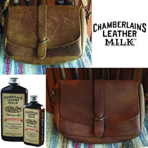 Leather Milk Conditioner and Cleaner for Furniture, Cars, Purses and Handbags. All-Natural, Non-Toxic Conditioner Made in the USA. Leather Care Liniment No. 1. 2 Sizes. Includes Premium Applicator Pad