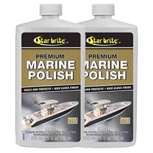 star brite 2 pack premium marine polish w/ptef fiberglass metal paint 85732