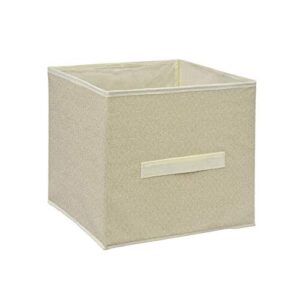 essential collapsible storage containers ( 11"x10.5"x10.5" ) - beige